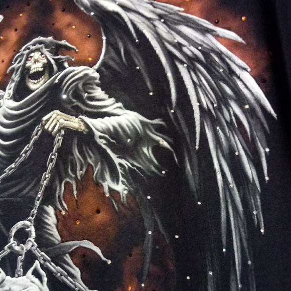 🆕Rhinestone Skull Tee - Picture 4 of 8